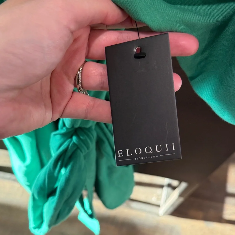 Eloquii Vibrant Green Dress - Picture 3 of 5